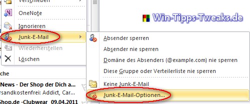1_Junk_EMail_Optionen